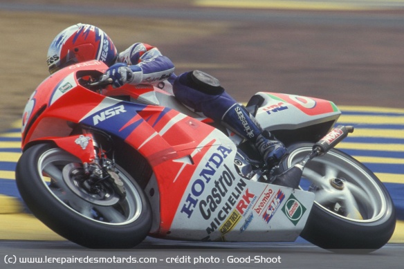 Alex Crivillé sur la Honda NSR 500 factory en 1994 Alex Crivillé sur la Honda NSR 500 factory en 1994