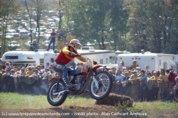 Jim sur sa Maico 400 lors de l'AMA MX Mid Ohio 1973 Jim sur sa Maico 400 lors de l'AMA MX Mid Ohio 1973