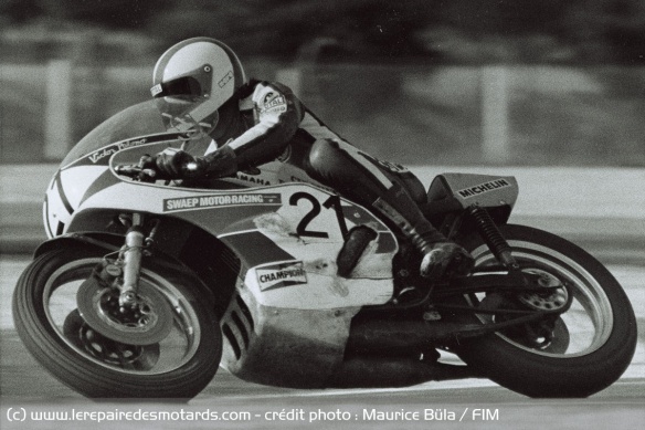 Victor Palomo en Formule 750 lors de la saison 1976