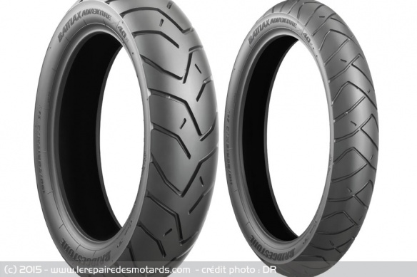 Pneu avant et arrière Bridgestone Battlax Adventure A40