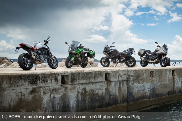 Une grande variété de motos était à disposition pour cet essai