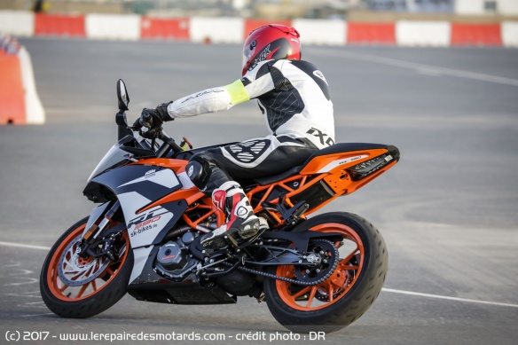 Le Power RS s'adapte aussi aux petites cylindrées comme la KTM RC 390