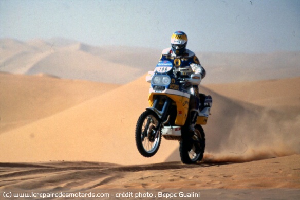 Beppe Gualini sur le Dakar