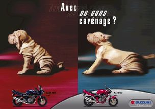 Culture Pub saga Suzuki Bandit GSF publicités motos
