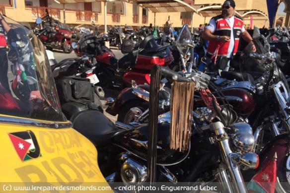 Motard du Jordan Riders Rally