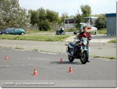 Permis moto : examen du plateau