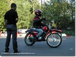 Permis moto avec la moto école Monneret