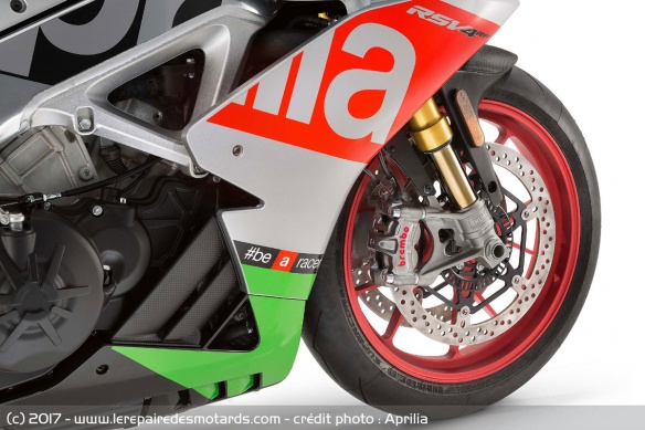Les freins Brembo des RSV4 RF