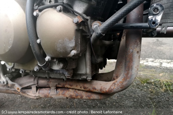 L'échappement dans un piteux état avant la restauration
