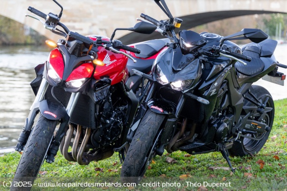 Comparo des Kawasaki Z1100 et Honda CB1000 Hornet