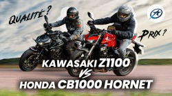 Comparo roadsters 1000 : Kawasaki Z1100 vs Honda CB1000 Hornet