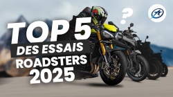 Top 5 des essais motos 2025 : les roadsters