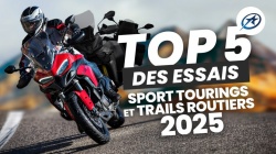 Top 5 des essais motos 2025 : les trails routiers et sport tourings
