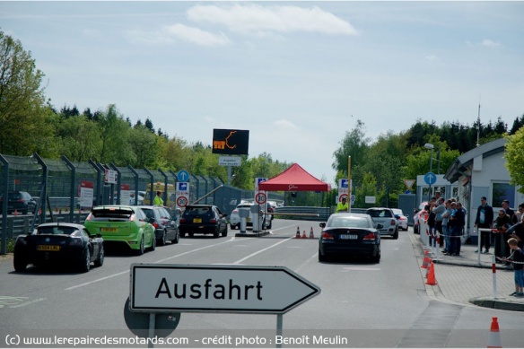 péage d'entrée sur le circuit du Nürburgring