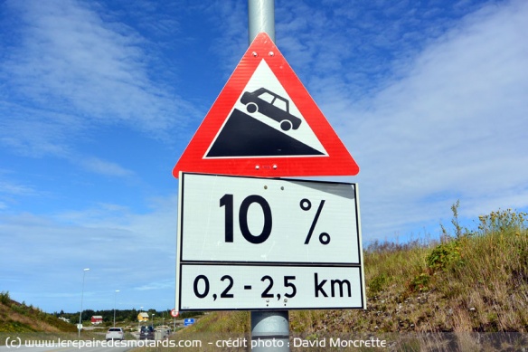 Descente dangeureuse : y compris dans les tunnels, souvent supérieure à 10% 