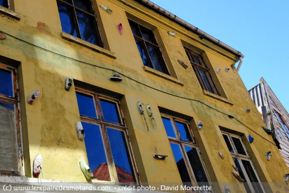 La rue des chaussures de Skostredet dans la ville de Bergen